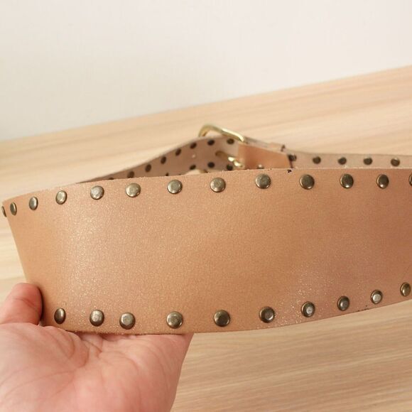 VERSACE Belt 75 30 S Waist Studded Chunky Wide Obi Corset Vintage VERSUS Y2K 90s main image 5